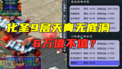 梦幻西游：6万入手175级化圣9无底洞，老王这次估价差多了！