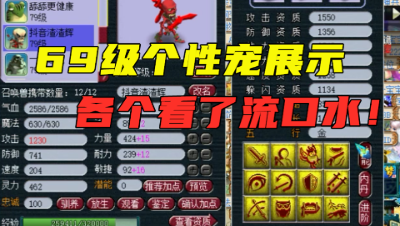 梦幻西游：69女儿村自称“擂台推土机”？看完这身宝宝，彻底服了