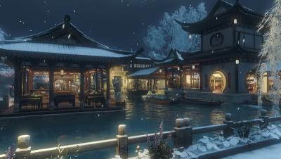 【10级庄园】水乡小镇，江南柳，春水碧于天，画船听雨眠。