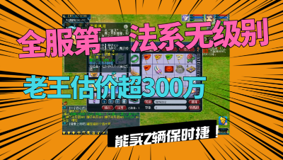 梦幻西游：跑环出的书打出“法系第一无级别”，属性简直无敌！