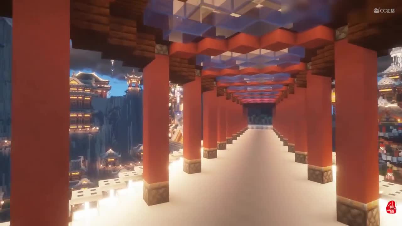 仙居有灵，月下之城，万众俯仰。