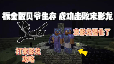 我的世界：振金贝爷生存为了击败末影龙，开了一次创造！
