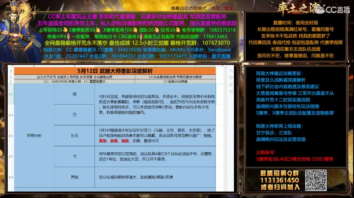 武器大师曹彰20点30深入解读 第1段