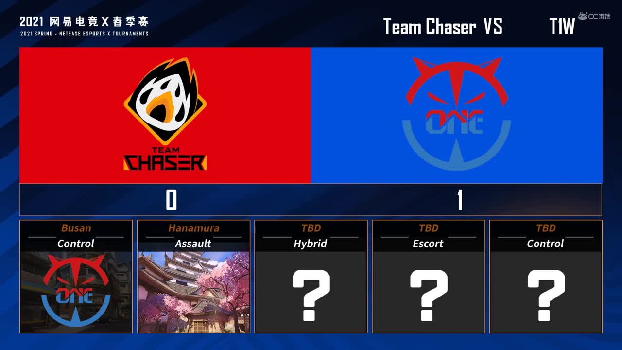 【NeXT春季赛】《守望先锋》小组赛B组  Team Chaser VS T1W  BO2