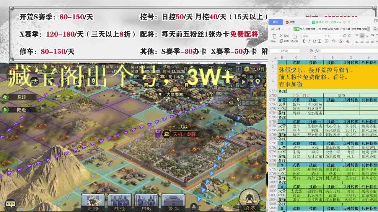 距离5km，接开荒控号修车配将 第2段