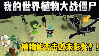 我的世界植物大战僵尸：去末地能否用植物击败末影龙！