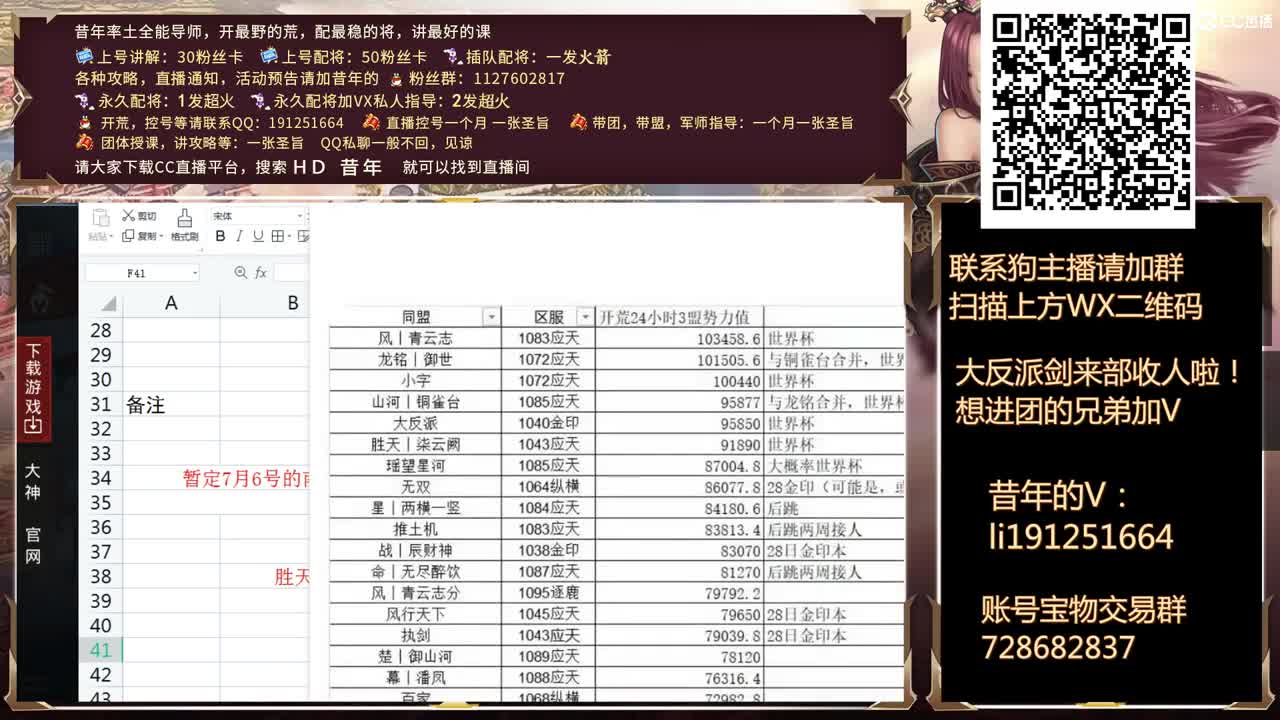 接开荒冲榜，配将