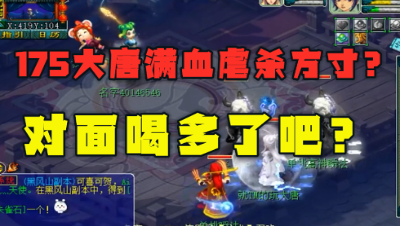梦幻西游：175大唐满血虐175方寸？对面不是喝多了就是租号的！