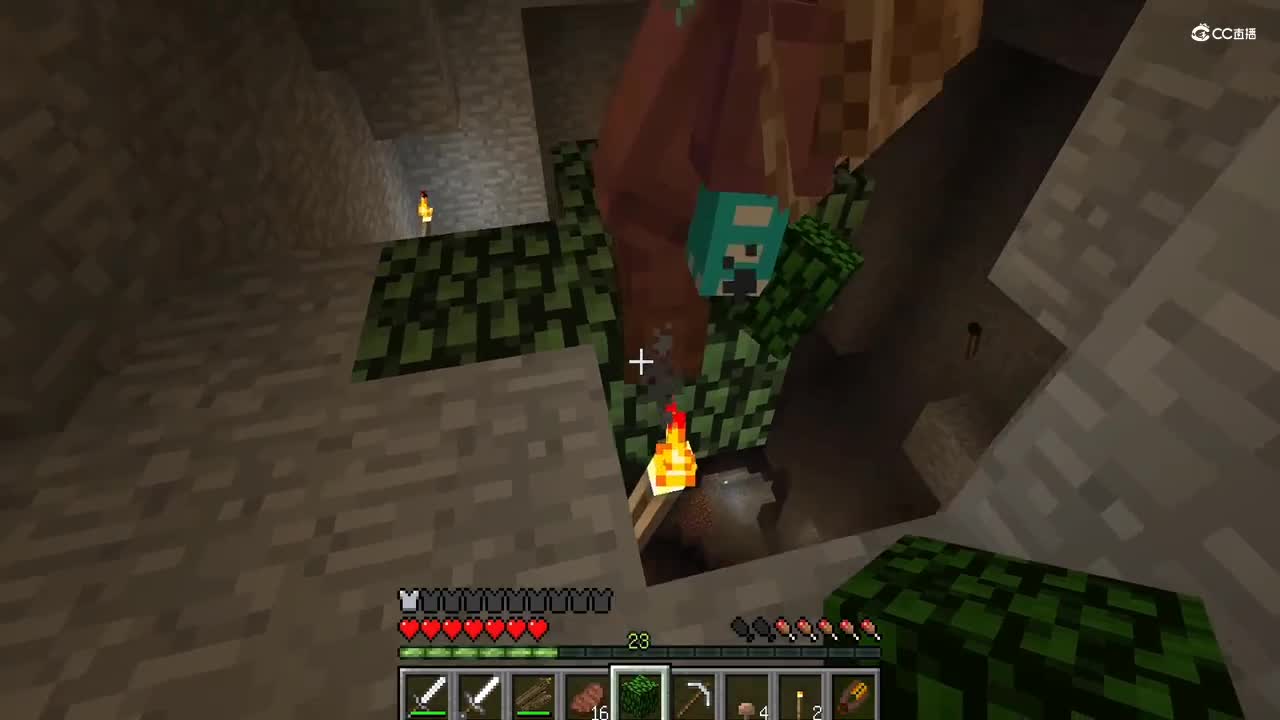 我的世界贝爷生存：这个大矿洞居然这么富！