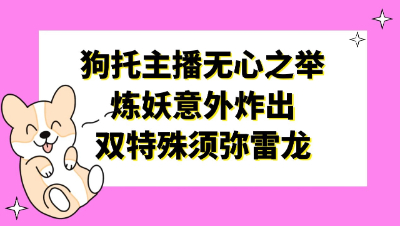 梦幻西游：狗托主播无心之举，炼妖意外炸出双特殊须弥雷龙