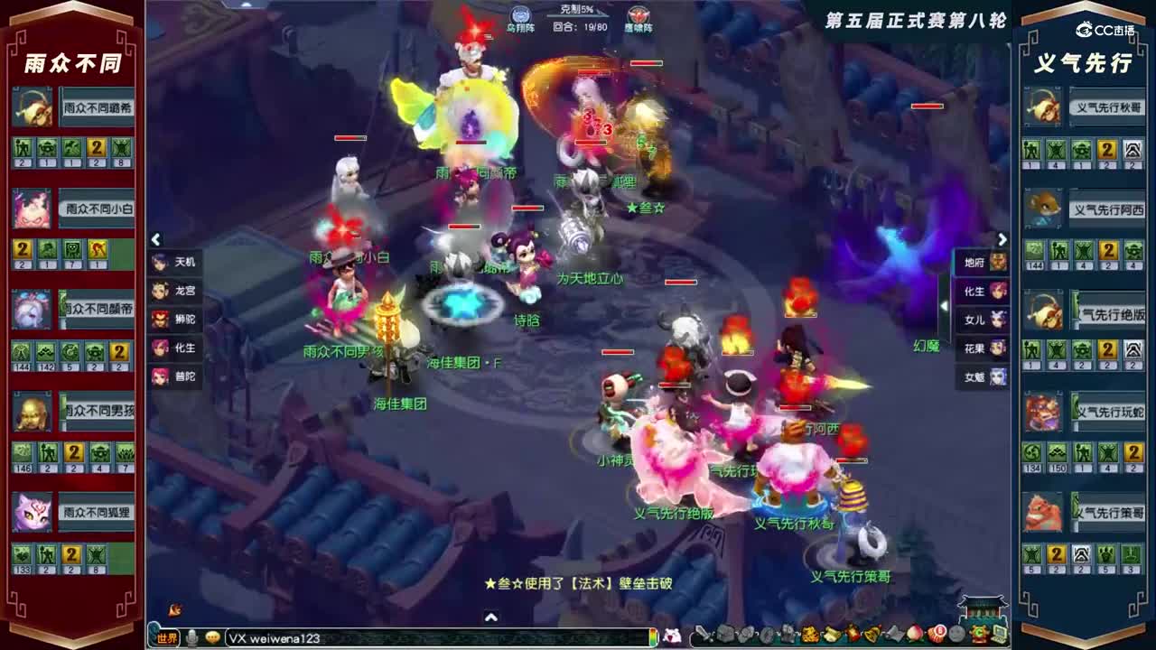 【2021群雄逐鹿】第五届正式赛天元组第八轮：义气先行VS雨众不同【CC情报站】