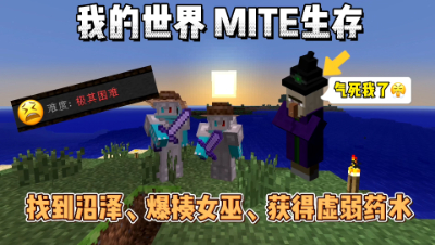 我的世界贝爷生存：找到沼泽，暴揍女巫，获得虚弱药水！