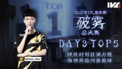 【2021IVL】夏季赛总决赛Day3 TOP5：Wolves勇夺桂冠