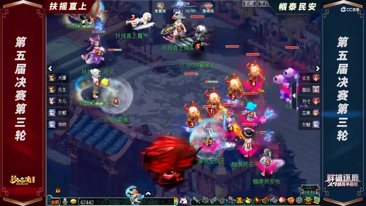 【2021群雄逐鹿】第五届决赛天元组第三轮：帼泰民安VS扶摇直上【CC情报站】