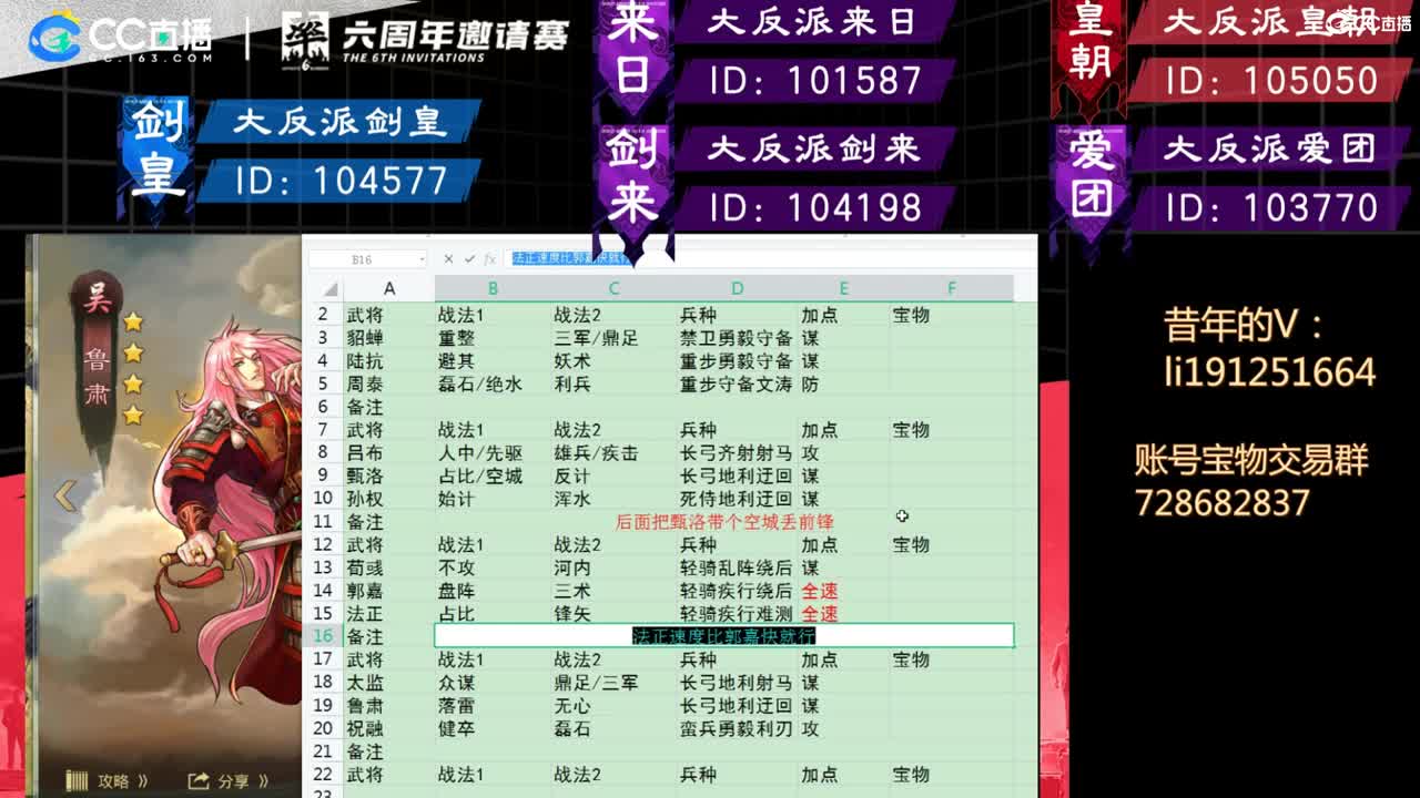 助力邀请赛，指导，配将，先到先得 第2段