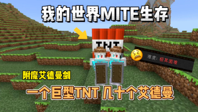 我的世界贝爷生存：引爆一次巨型TNT就可以获得几十个艾德曼！