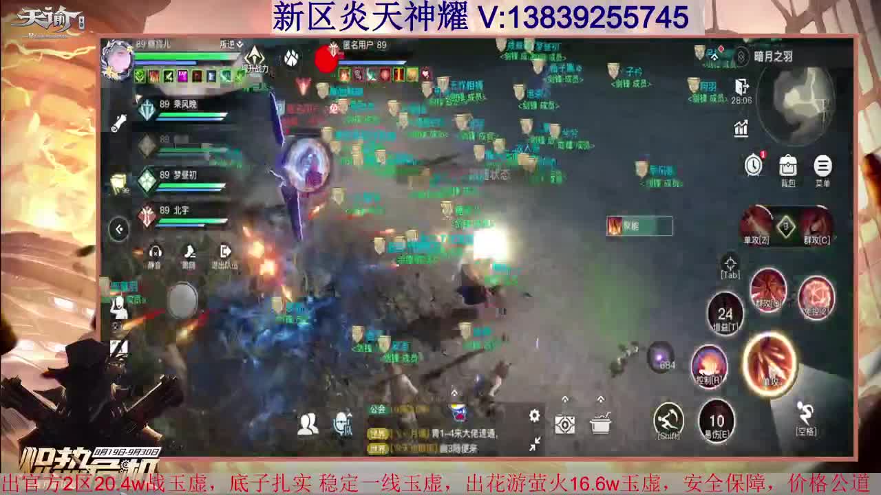 玲珑神耀 接全职业神耀王者 接一单全托 天谕一切业务 第1段