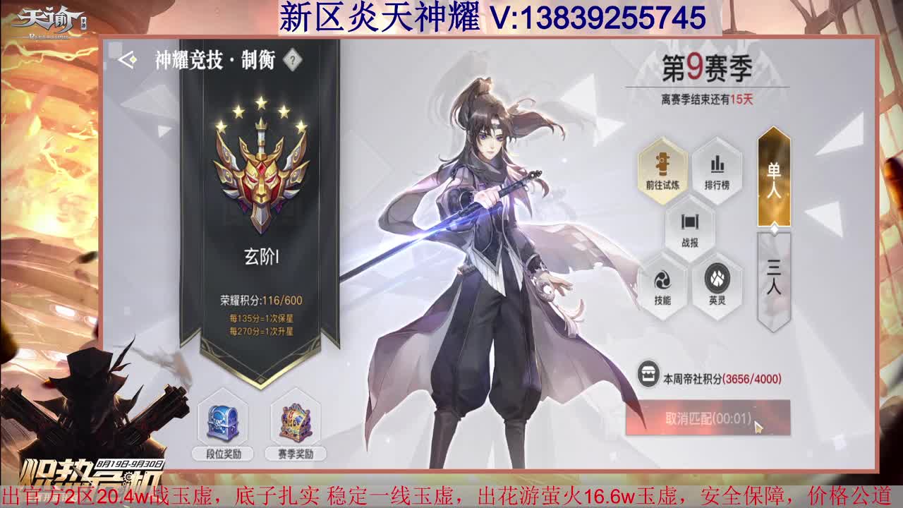 玲珑神耀 接全职业神耀王者 接一单全托 天谕一切业务 第3段