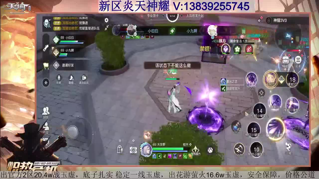 玉虚神耀 接全职业神耀王者 接一单全托 天谕一切业务 第2段