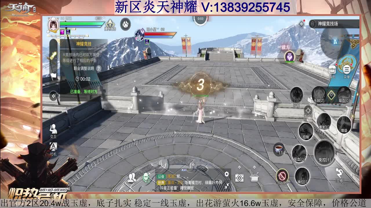 玉虚神耀 接全职业神耀王者 接一单全托 天谕一切业务 第3段
