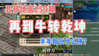 大话西游2：五开地宫神兵259期，新区半年混成了什么样子？