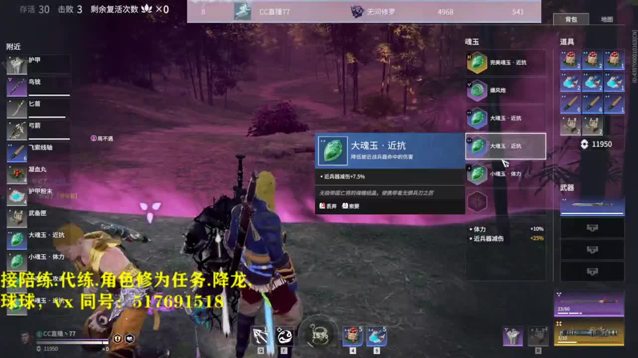多测榜前10接陪练，代链，屠龙，修为任务。