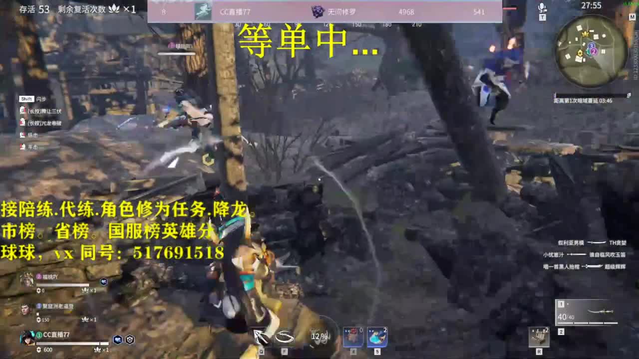 多测前10接陪链，带链.修为任务.图龙,角色分. 第3段