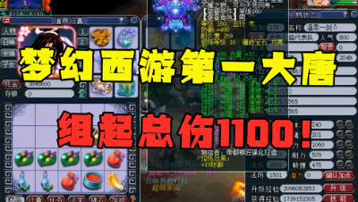 梦幻西游：175服战第一大唐展示，带第一穿刺男衣，武器1100伤！