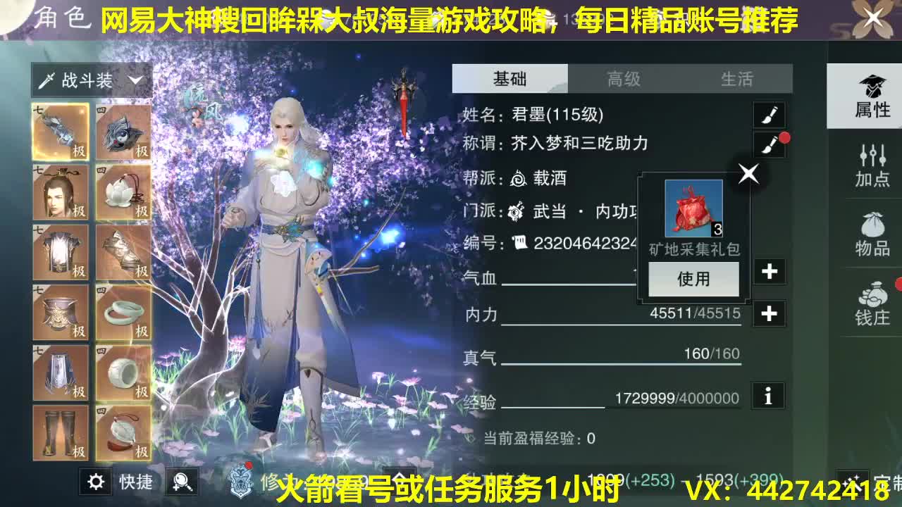 官方指定看号规划养号托管~账号收售估价~全职及峰