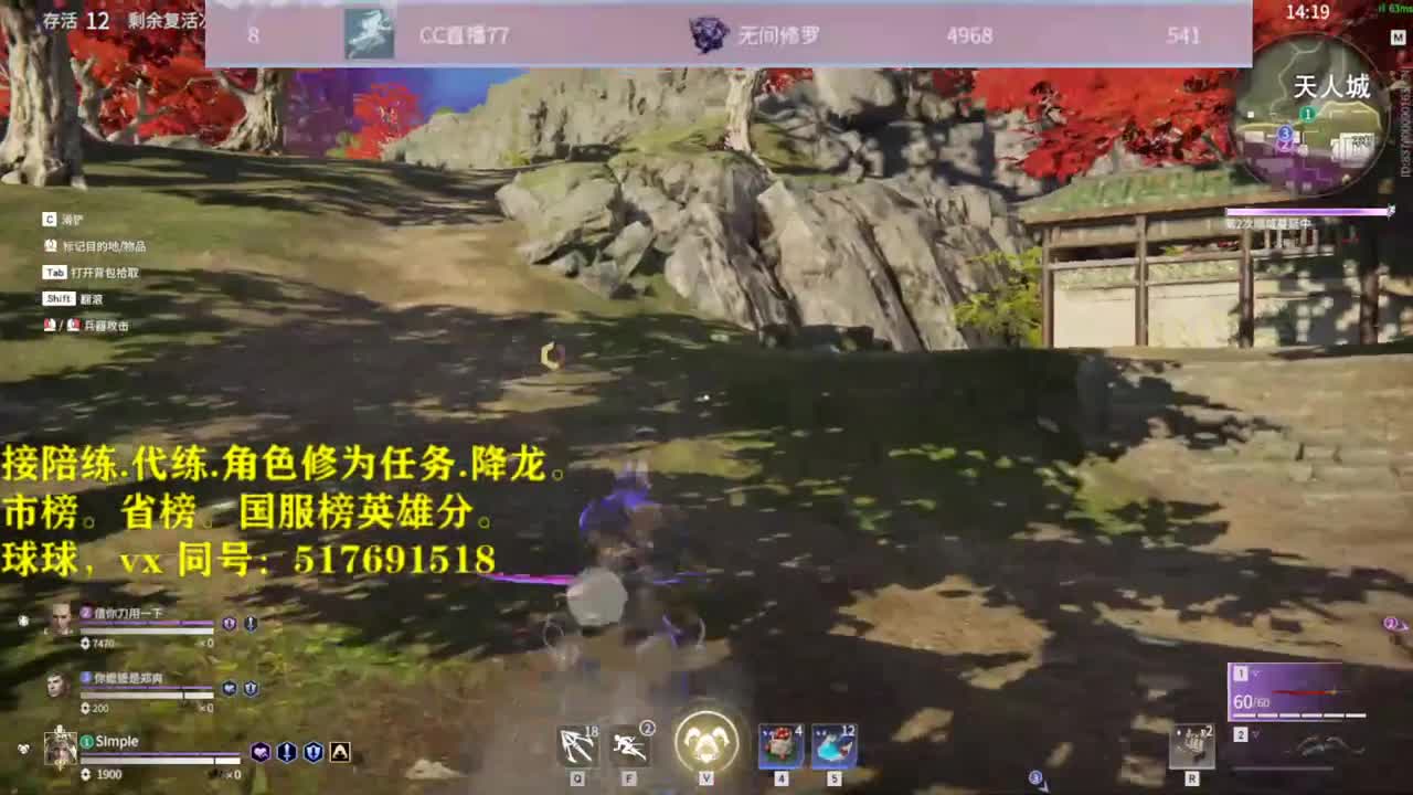 接陪连，带链，屠龙，修为任务！