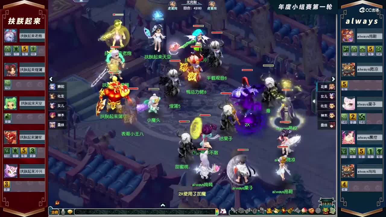 【2021年度群雄逐鹿】天元组年度小组赛第一轮：alwaysVS扶朕起来【CC情报站】