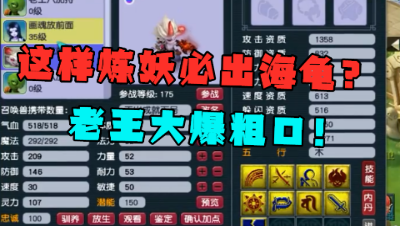 梦幻西游：这样必出大海龟？看到结果的瞬间，老王大呼：太难受了