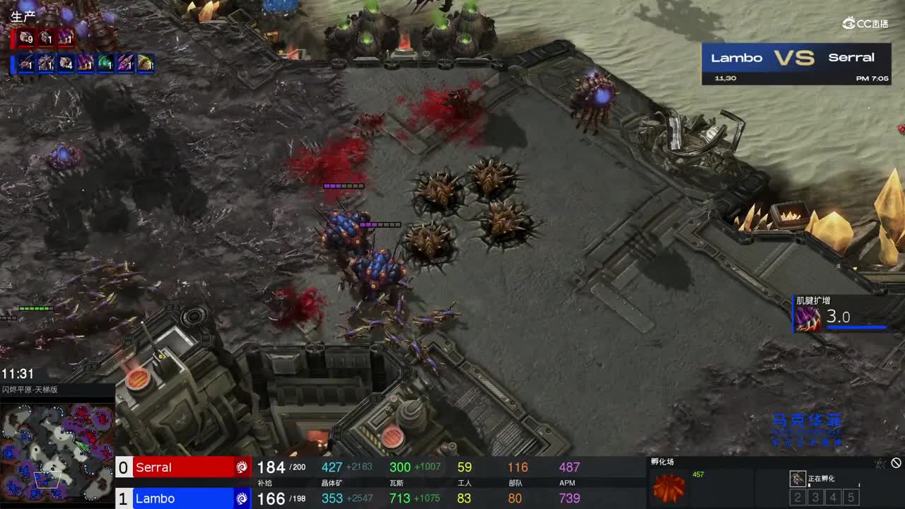 【NeXT冬季赛】星际争霸Ⅱ B组小组赛 第三场  serral  VS  lambo  第二局