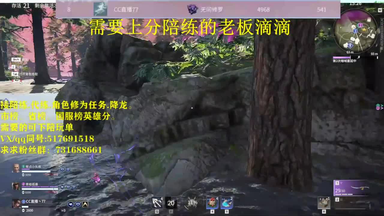 修罗接陪连，带连，图龙，角色分，角色修为！