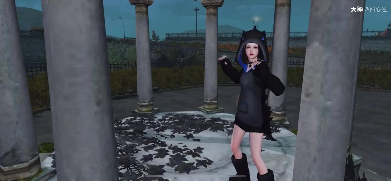 甜美变装哥斯拉睡衣的舞蹈真不错呢