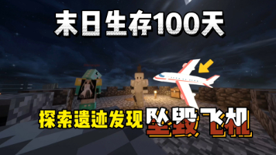 我的世界末日生存100天：结尾意外发现坠毁的飞机！