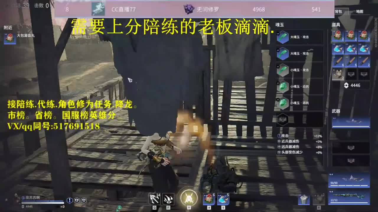 天人修罗接：陪连，带连，图龙，修为 第2段