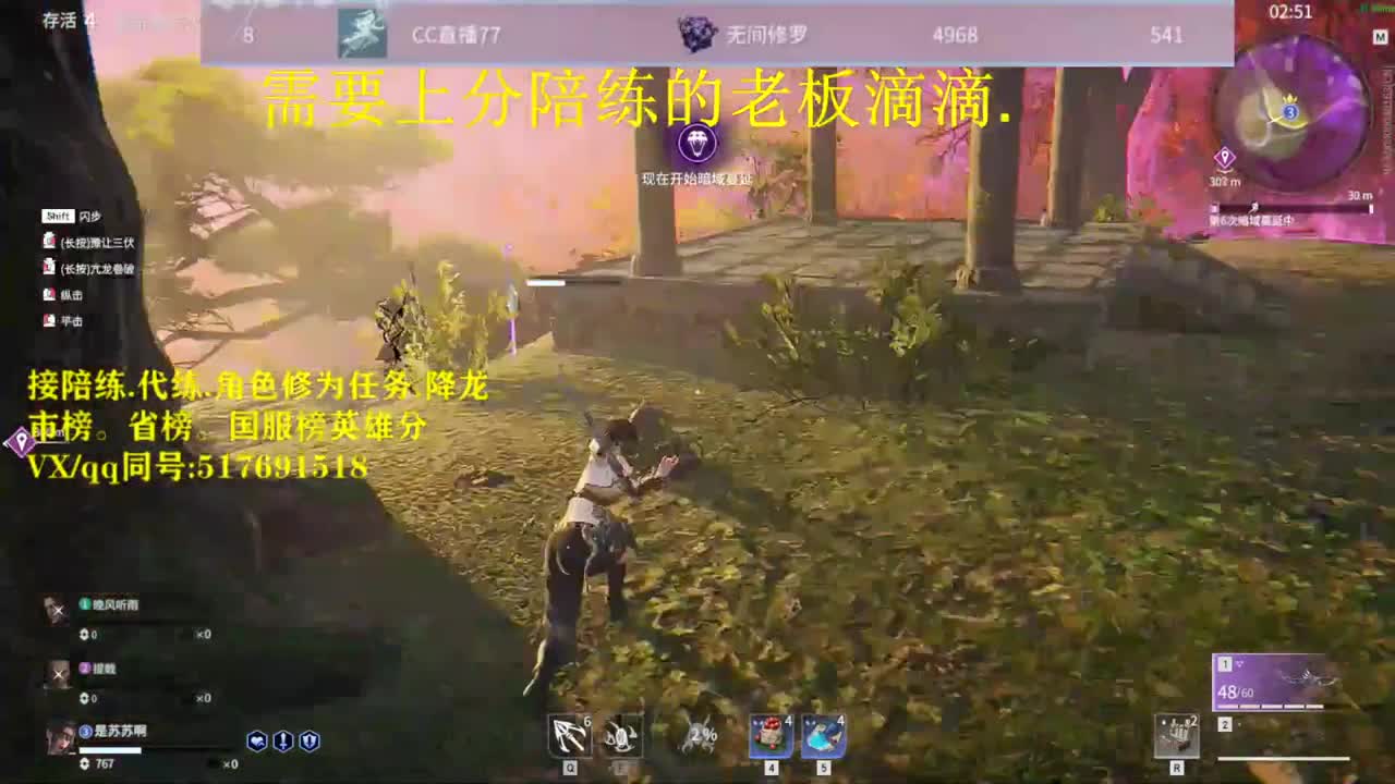 天人修罗接：陪连，带连，图龙，修为 第3段