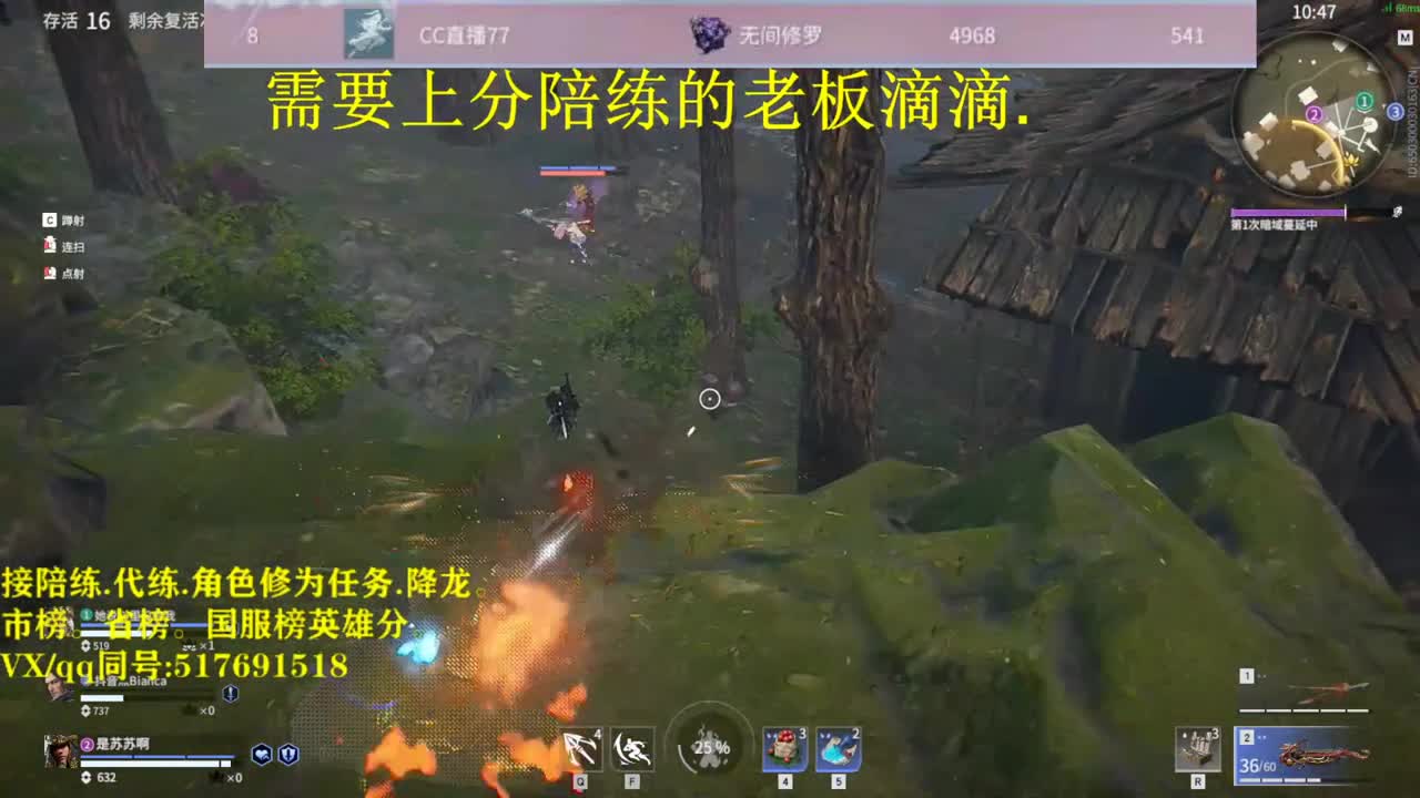 天人修罗接：陪连，带连，图龙，修为