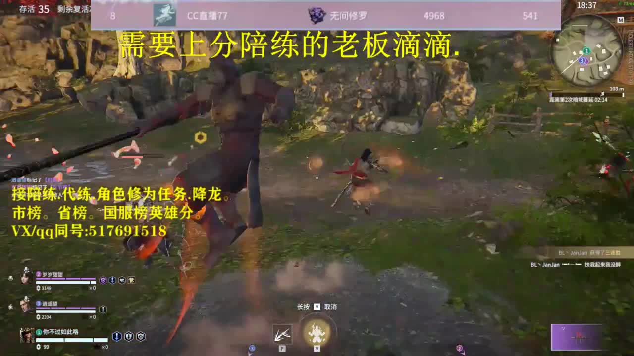多测榜10接陪,带连,图龙,修为!