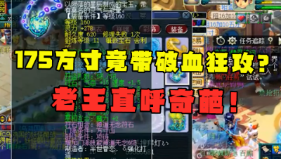 梦幻西游：“175方寸竟带破血狂攻？”，直接看懵老王，真奇葩！