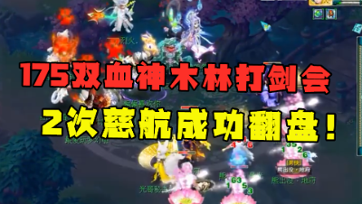 梦幻西游：175双血神木对战国标，2次慈航成功翻盘，龙宫孩子真强！