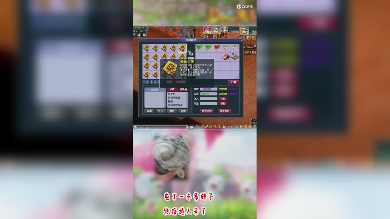 屯了一车牌子然后道人来了