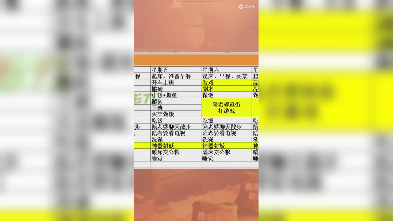 梦幻西游表格