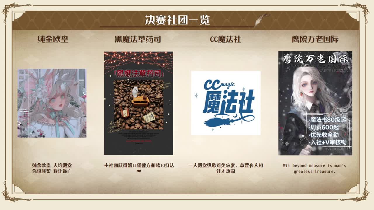 巫师社团全运会 第1段