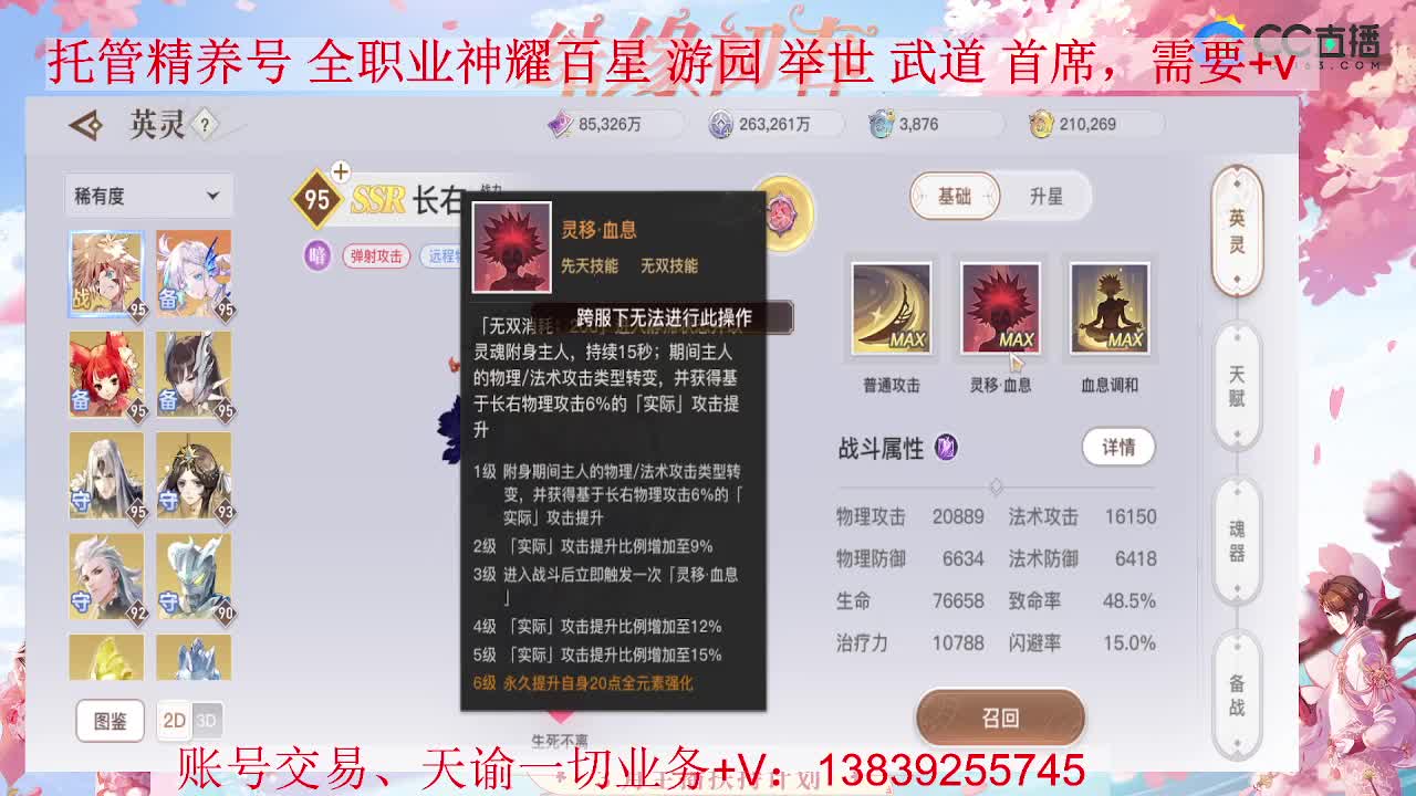 天昭神耀 接全职业神耀 托管