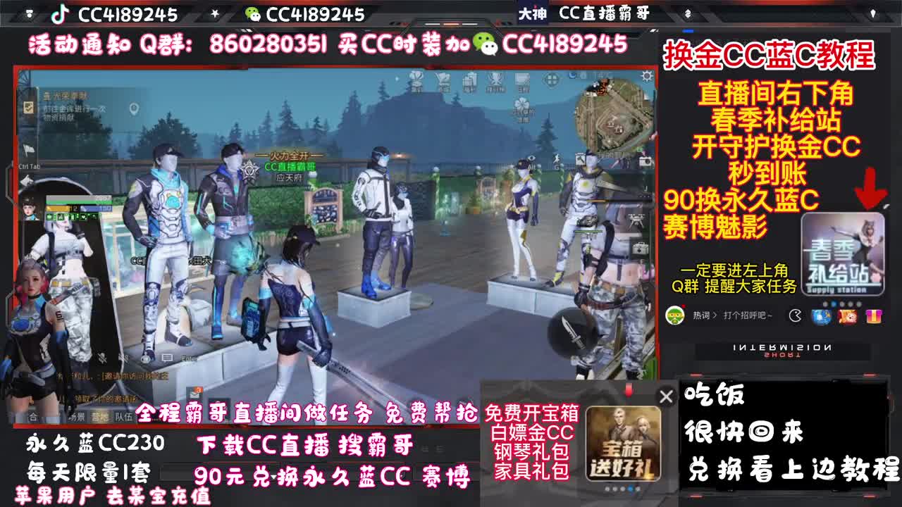 30换蓝C+白C+鸡腿 秒到账