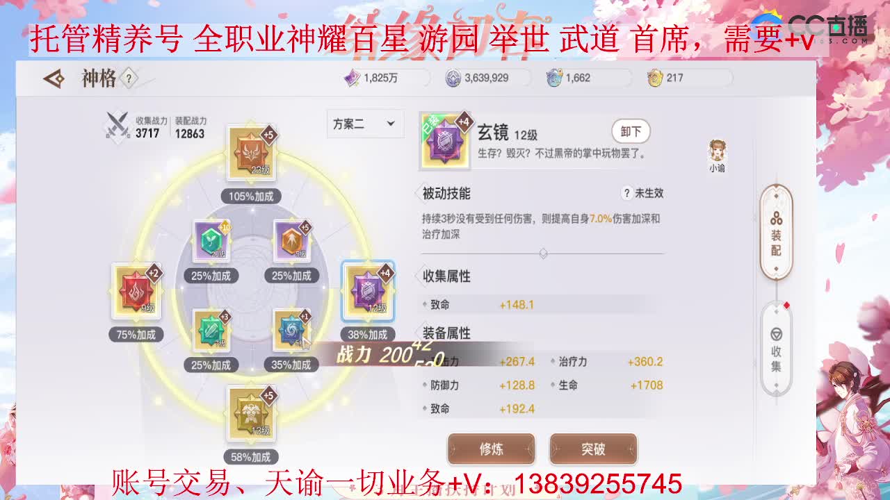 圣堂神耀 接全职业神耀 托管