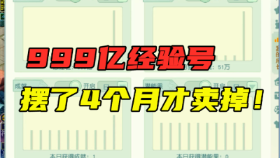 梦幻西游：999亿经验号，摆4个月才卖掉，老王估完直呼：捡到宝？