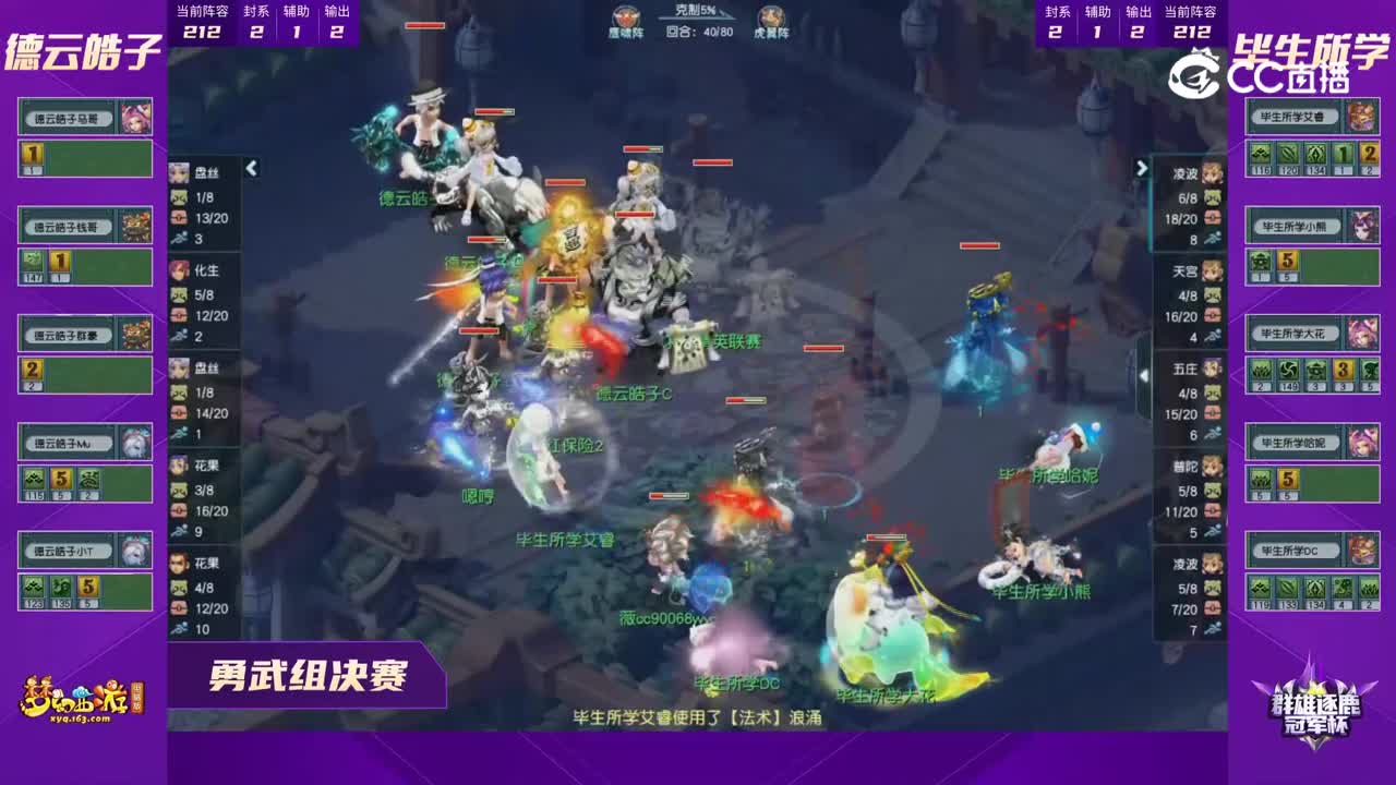 【2022群雄逐鹿冠军杯】精锐组总决赛：毕生所学VS德云皓子【CC情报站】